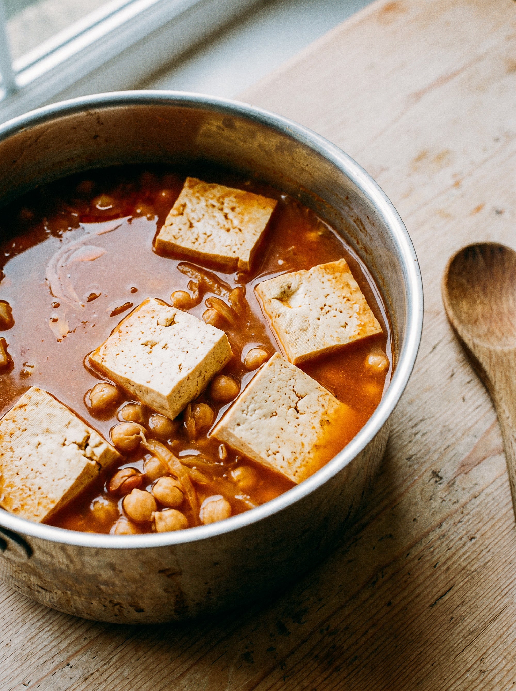 SN3で作る「豆腐とひよこ豆のハーブカレー」