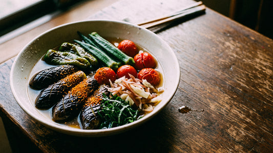 FlareLine「KASUMI GLOW」で作る「夏野菜の焼きびたし」