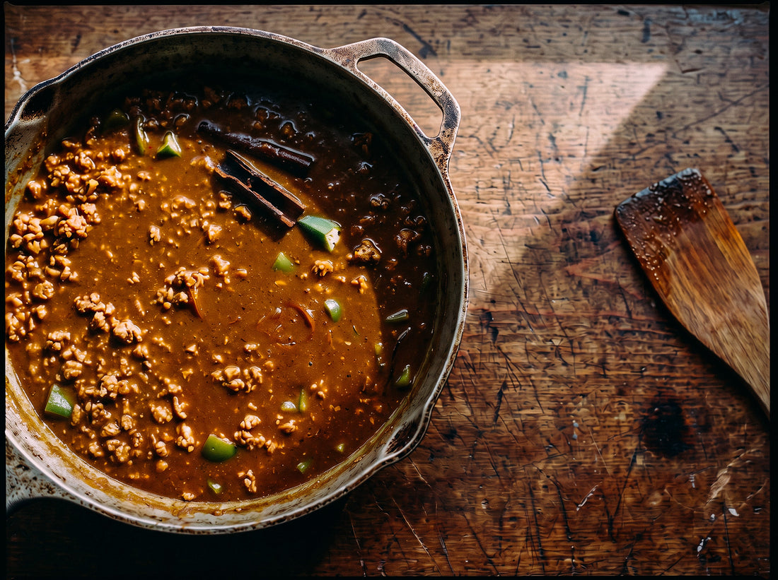SN4で作る「オクラと夏野菜の南の島キーマカレー」